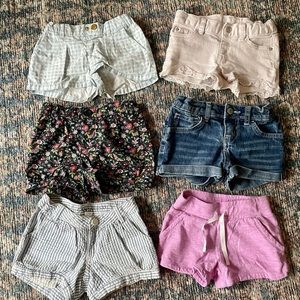 8 pc girls shorts lot - sz 3T / 4T